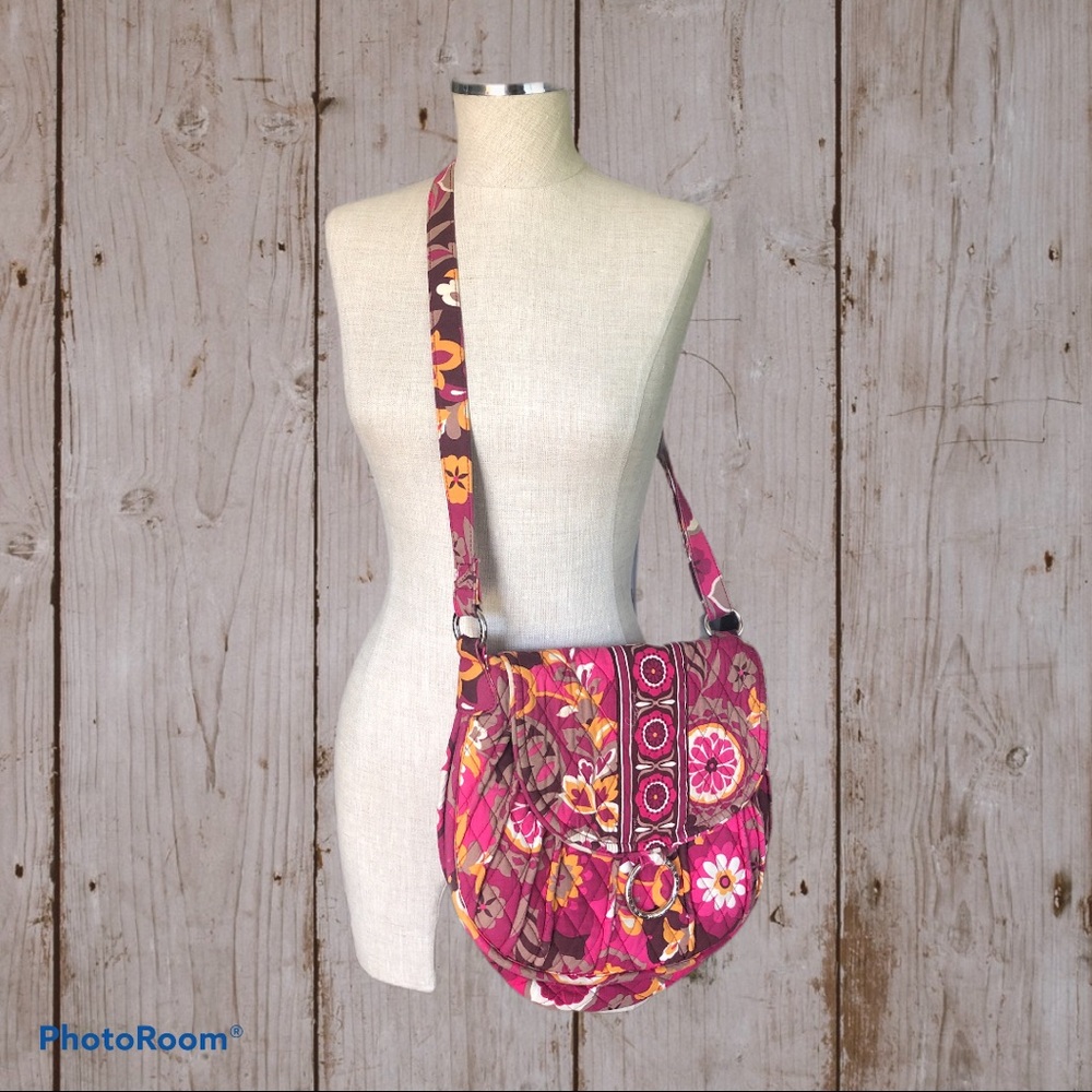 Vera Bradley Carnaby “Saddle Up” Shoulder bag EUC